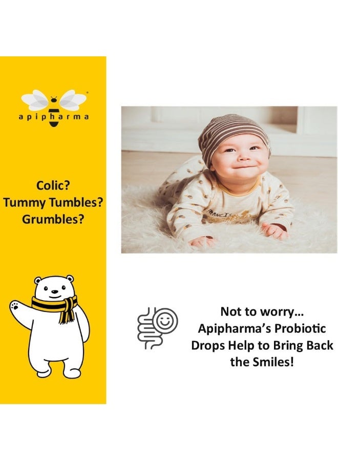 Apipharma Infant Probiotic Drops with Vitamin D3 for Kids - Image 3