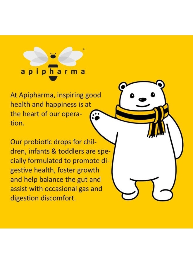 Apipharma Infant Probiotic Drops with Vitamin D3 for Kids - Image 2