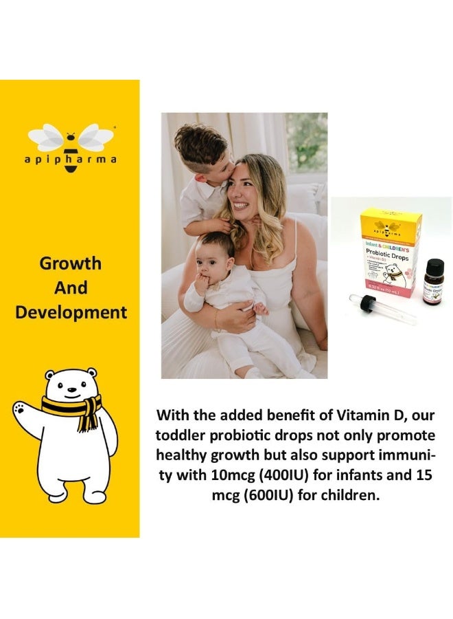 Apipharma Infant Probiotic Drops with Vitamin D3 for Kids - Image 4