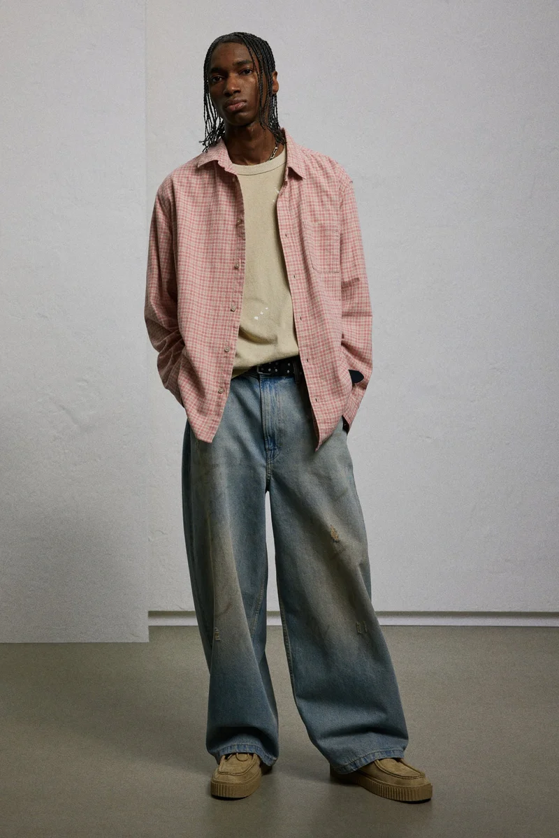 H&M Loose Fit Flannel shirt