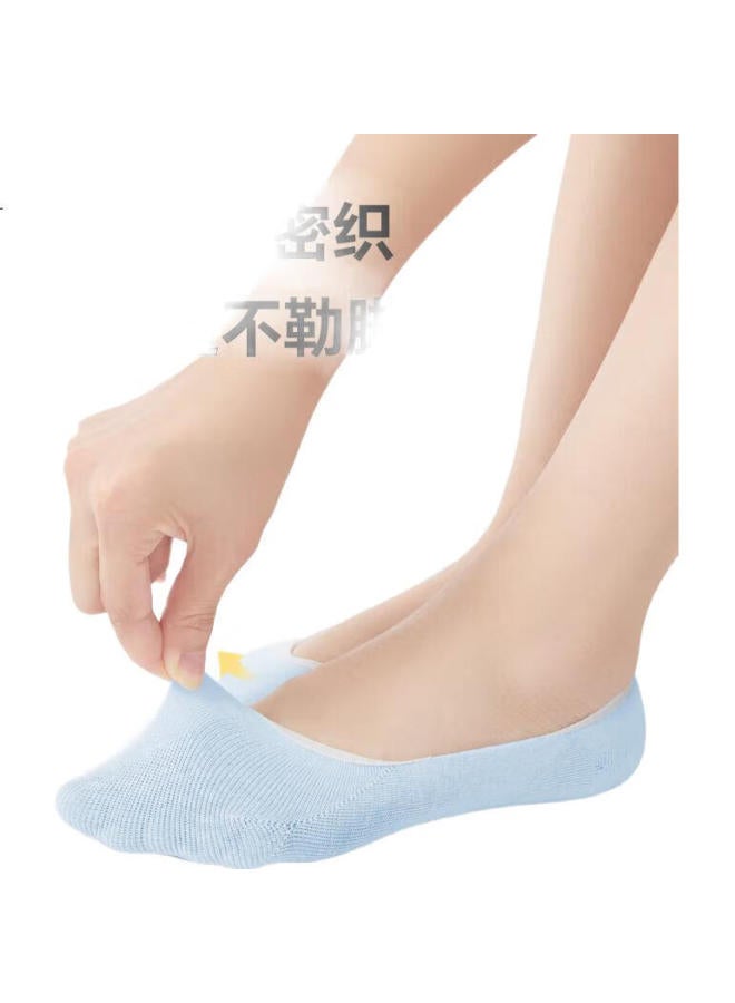 Free Go Freego Disposable Socks, Women'S Cotton Breathable Sports Socks, Travel Accessories, Women'S Boat Socks, 5 Pairs, Colorful - Image 1