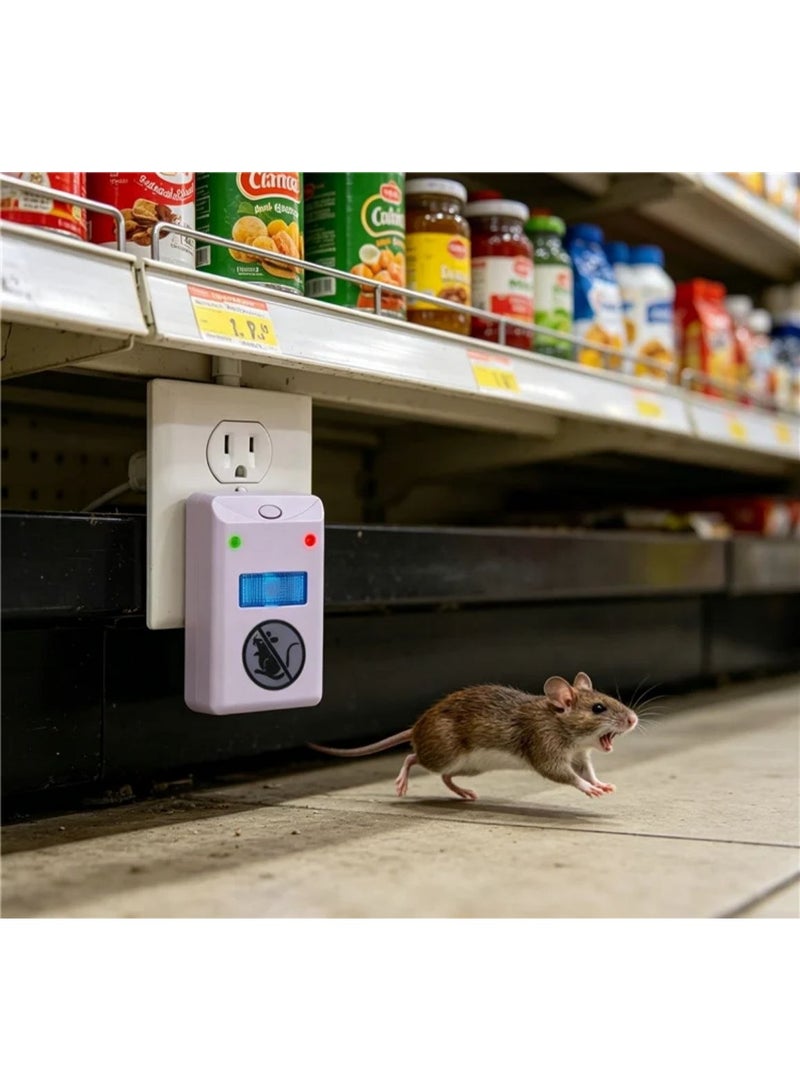 Ultrasonic Mouse Repellent-"Ultrasonic Rat Repellent-Safe and Effective Technology to Keep Mice and Rodents Away Without Chemicals, Ideal for Homes, Offices & Warehouses - Image 2