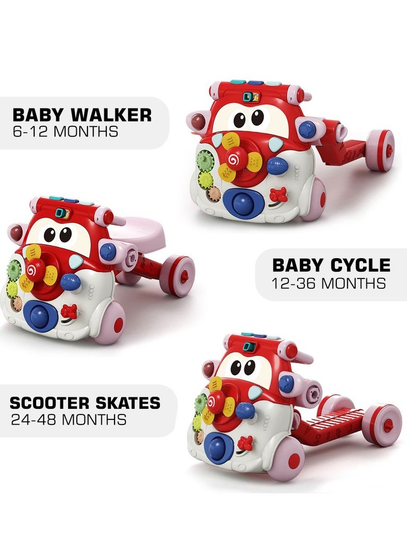 3-In-1 Baby Walker Kids Cycle And Scooter Skates With Musical Keyboard - Red - pzsku/Z269C608241EC34950BA7Z/45/_/1723200571/a070bcf3-bfe3-4fdb-8c2b-92bf6d9df6ee