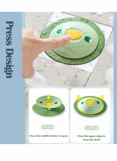 Excefore Silicone Drain Stopper, Cartoon Hair Catcher Bathtub Drain Stopper Protectors CoverSilicone Drain Stopper, Cartoon Hair Catcher Bathtub Drain Stopper Protectors Cover Easy to Install and Clean Suit fo  - Image 3