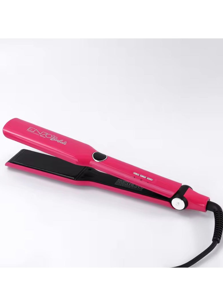 ENZO Professional - ENZO EN-20171 Barbee Hair Straightener - Professional Flat Iron with Ceramic Plates, Fast Heat-Up, Adjustable Temperature, and Swivel Cord - International Version - Image 1