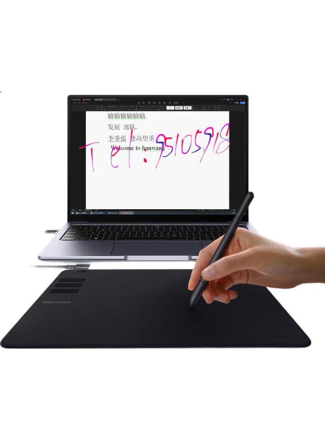 HANVON Hanwang Pen Chinese Style Upgraded Ink Rhythm Writing Pad, Handwriting Tablet Connected To Computer, Input Pad, No-Typing Writing Board, Elderly Writing Pad, Supports Online Classes - Image 3