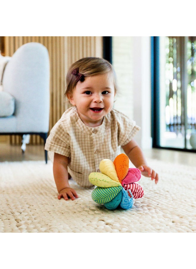 HABA Rainbow Fabric Ball - Machine Washable with 8 Different Sensory Affects