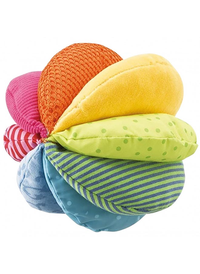HABA Rainbow Fabric Ball - Machine Washable with 8 Different Sensory Affects