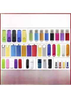 Generic Small Capacity Rotating Usb Flash Drive 1g Cover Bid U Disk 2g 256m Driving 4g Bid Documents 512mb Tv Software Usb Stick-Color:Black And White-Capacity:64GB  - Image 2
