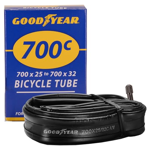 Goodyear Bicycle Tube, 25/32c - 25/32c Bike Tube with Butyl Rubber - Dependable Mountain Bike Tubes for Premium Cycling - ‎‎‎‎25/32c - Image 1