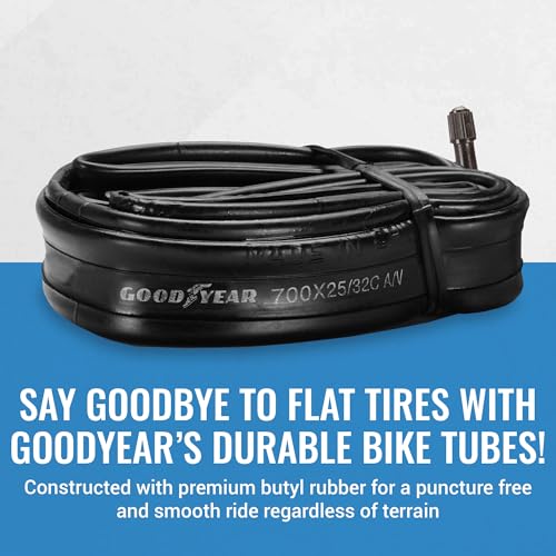 Goodyear Bicycle Tube, 25/32c - 25/32c Bike Tube with Butyl Rubber - Dependable Mountain Bike Tubes for Premium Cycling - ‎‎‎‎25/32c - Image 3