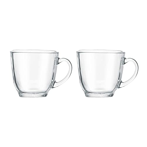 MARKQUES Teaware Glass Cup for Green Tea, Herbal Tea, Coffee (Transparent, Clear, 200 ml) 2 Pieces - Image 2
