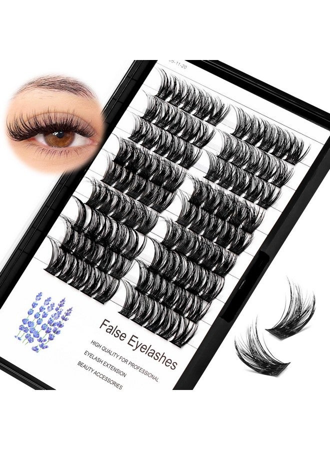 Hannahool 90Pcs 8-18Mm Available Grafted Thickness 0.07Mm Wide Stem Individual False Eyelashes Dramatic Look Cluster Volume Eye Lashes Extensions (12Mm) - Image 1