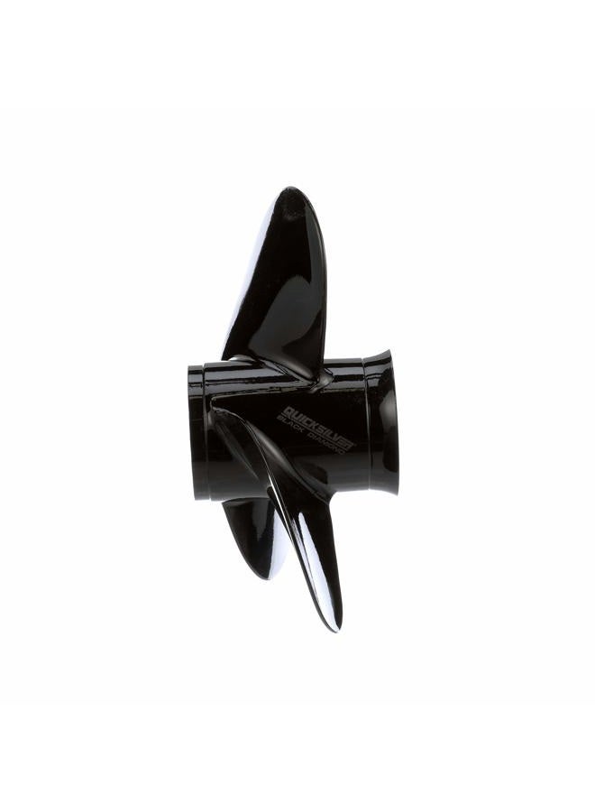 Quicksilver Black Diamond Propeller Black Finish, 14 dia x 13 pitch, Right Hand - Image 4