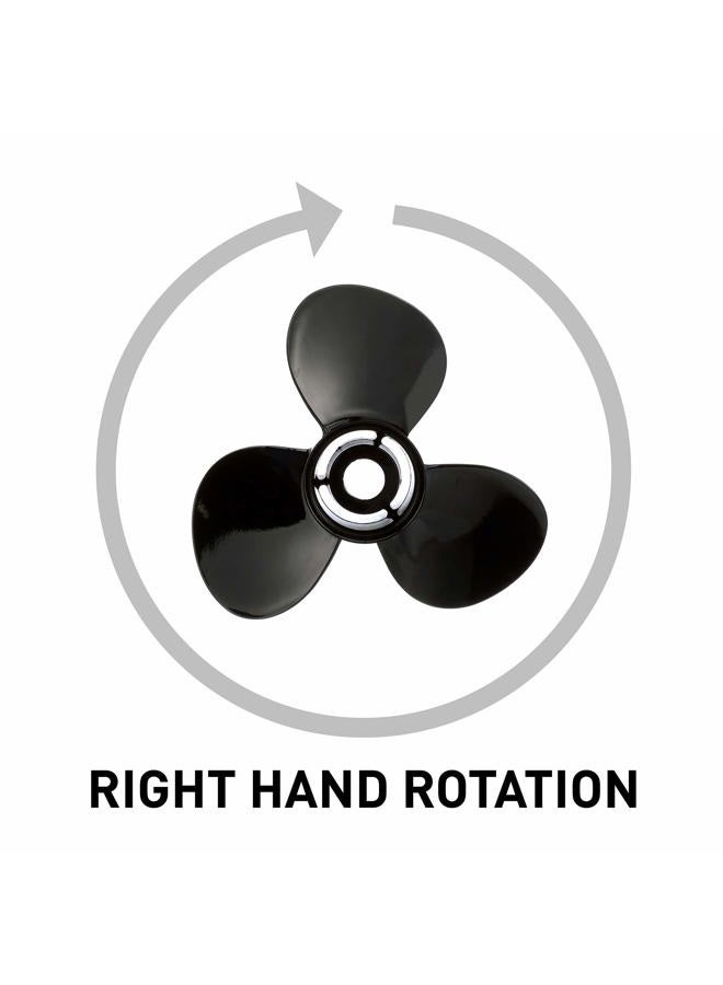 Quicksilver Black Diamond Propeller Black Finish, 14 dia x 13 pitch, Right Hand - Image 5