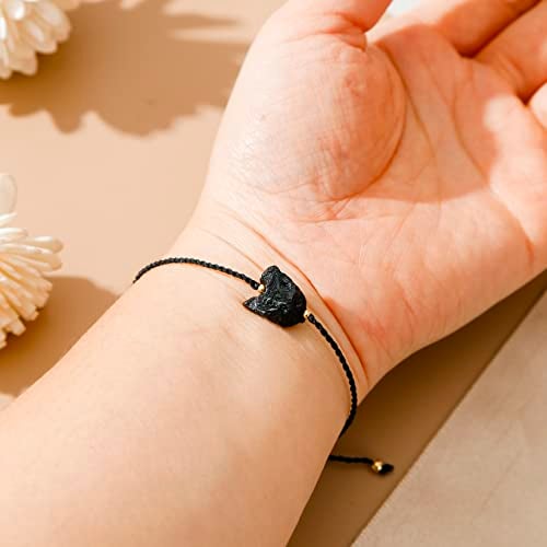 RareLove Protection Bracelet Black Tourmaline Healing Bracelets for Women,Adjustable Healing Crystal Natural Stone Beaded Strand Bracelets,Inspirational Motivational Jewelry Gift - Image 5