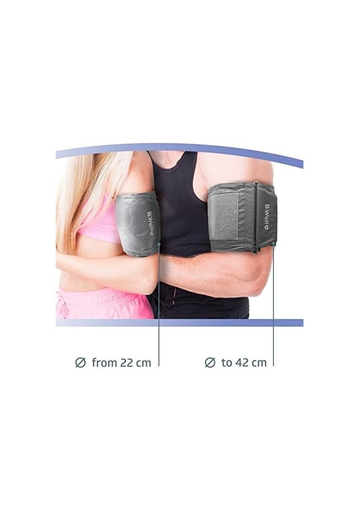 B.Well PRO-35-ML Automatic Blood Pressure Monitor with 22cm - 42cm Size Medium-Large Cuff with Charger Adapter - Image 5