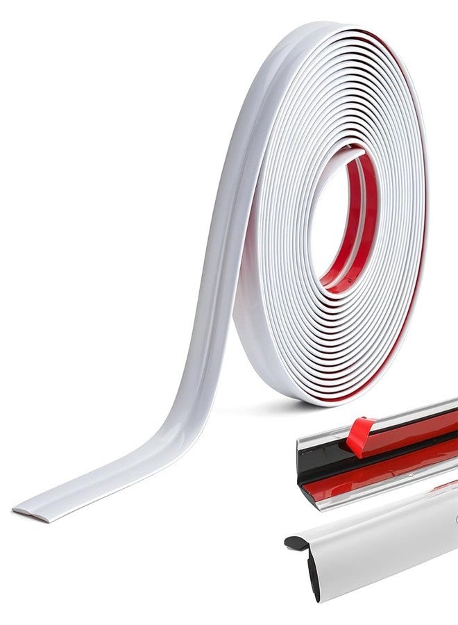 Delzon Edge Protector, 3m/9.8ft Clear Baby Proofing Corner Protectors with 4 Safety Baby Corners Protectors for Kids, Adhesive Edge Corner Guard for Table Furniture (White, 3 Meter) - Image 1