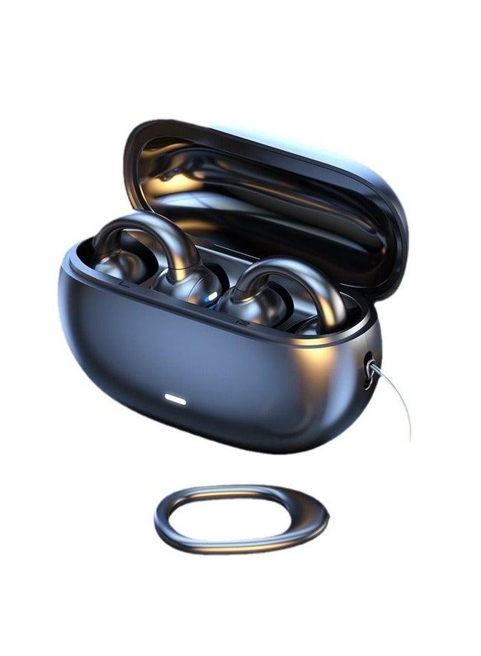 PEI  AN New M55 Bluetooth Earbuds With Wireless Clip On High Pitched Sound Quality Long Battery Life No Pain When Worn For a Long Time - Image 1