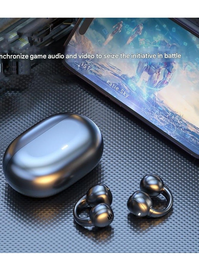 PEI  AN New M55 Bluetooth Earbuds With Wireless Clip On High Pitched Sound Quality Long Battery Life No Pain When Worn For a Long Time - Image 2