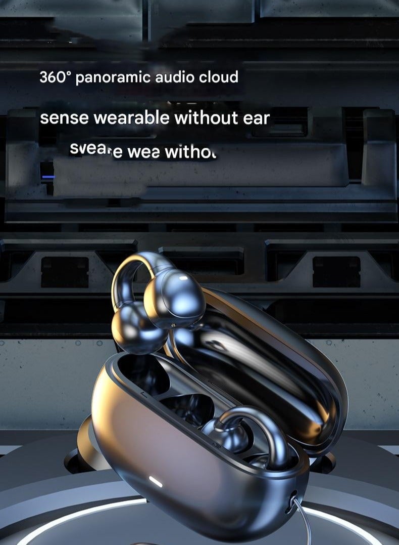 PEI  AN New M55 Bluetooth Earbuds With Wireless Clip On High Pitched Sound Quality Long Battery Life No Pain When Worn For a Long Time - Image 3