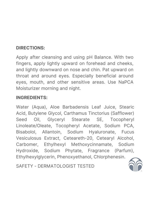 Nu Skin NuSkin NaPCA Moisturizer | Hydrating & Soothing Moisturizer with Vitamin E & Aloe Vera | Non-Greasy Formula for All Skin Types | Locks in Moisture for All-Day Hydration | 4.2 oz | 1 Pack - Image 2