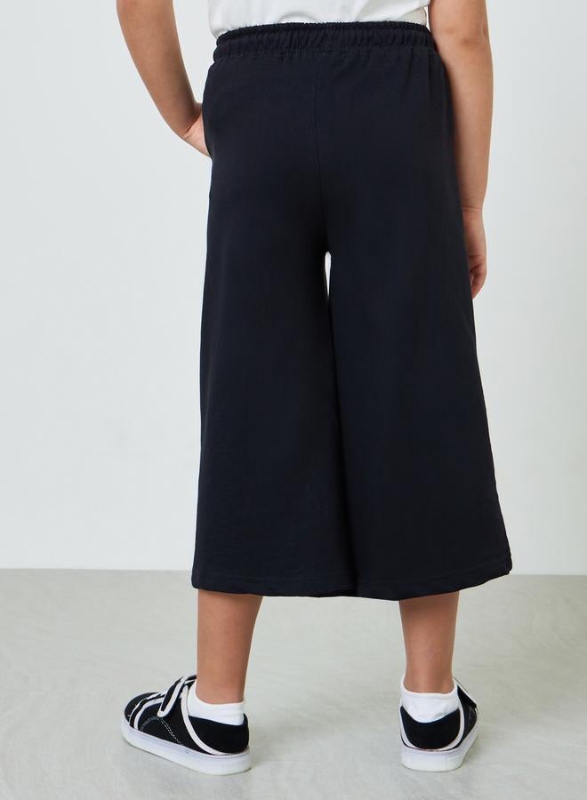 Styli Girls Cotton Cropped Wide Leg Joggers - Image 3