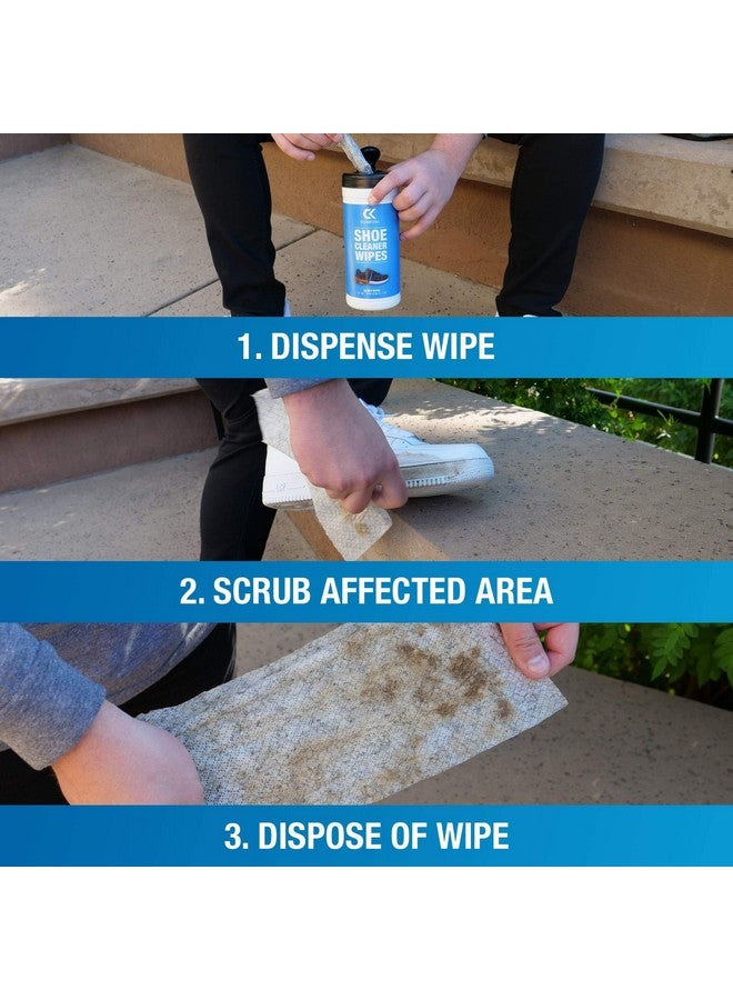 CleanKicks CleanKicks Shoe Cleaner Shoe Wipes for White Sneakers, Suede, Canvas, Leather, Removes Scuffs, Dirt & Stains,Multipurpose Travel Size Cleaning Wipes for Athletic Shoes, Boots & More - 30 Count - Image 5