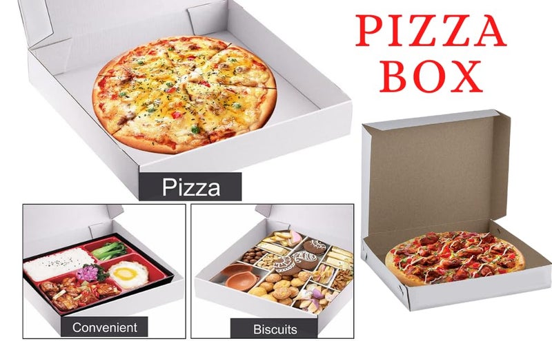 MM WILL CARE - WE WILL CARE YOUR PRODUCTS MMWILLCARE 9 Inch Pizza Box 9 X 9 X 15 White Pack of 200  - Image 3