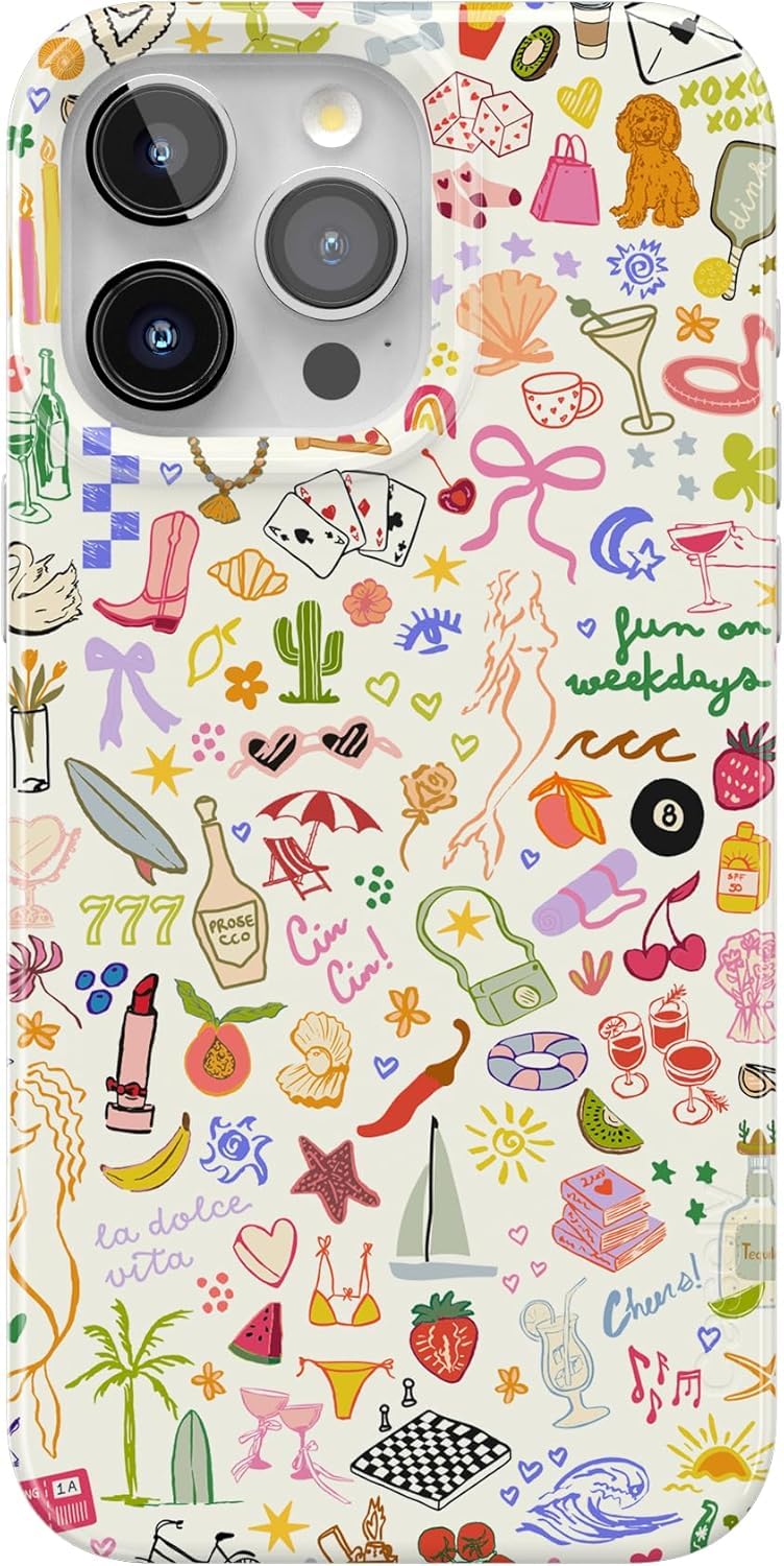 Casely iPhone 15 Pro Max Case | All The Fun Things | Fun on Weekdays | Compatible with MagSafe | Classic Ultra Slim Design - Image 1