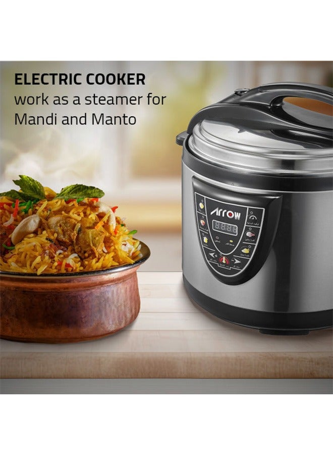 Arrow Pressure cooker - 10L - 1600W - Silver - RO 10SEC - Image 5