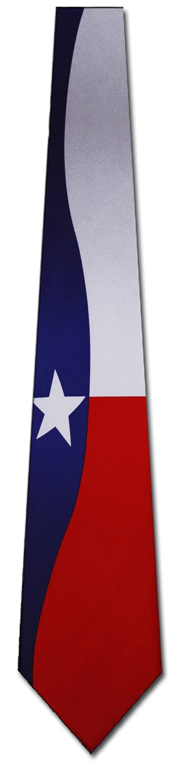 Three Rooker Texas Flag Neck Tie Necktie - Image 4
