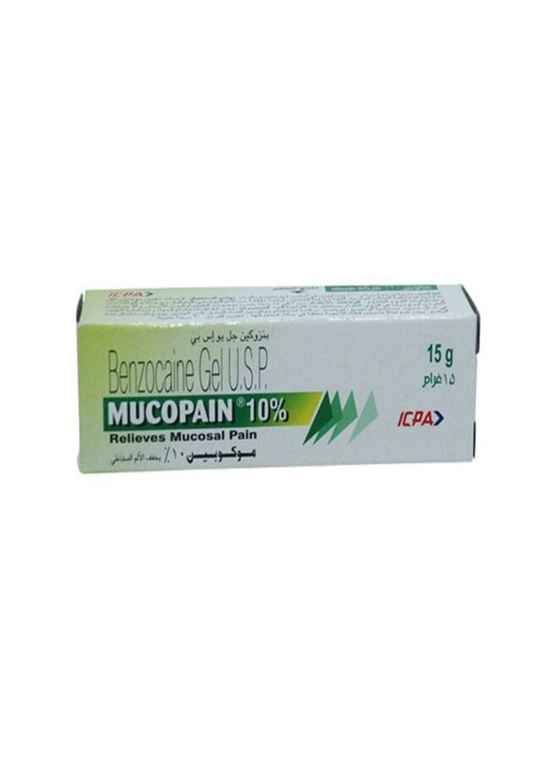MUCOPAIN 10% Gel 15G