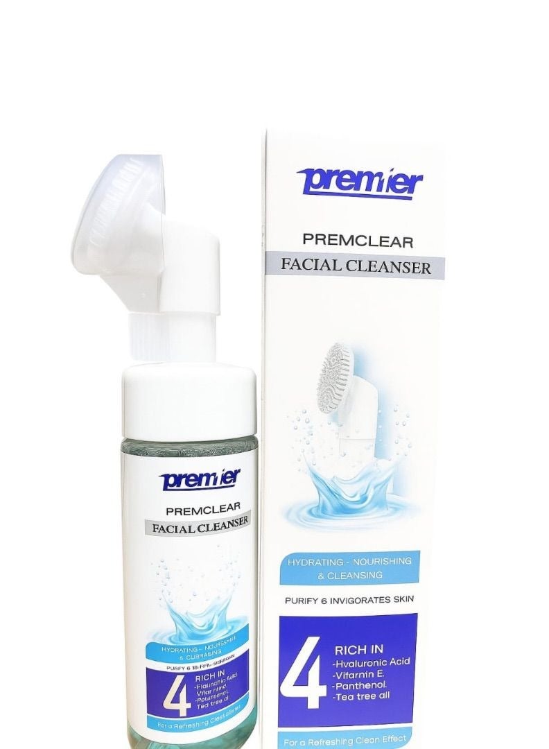 Premier facial cleanser with brush