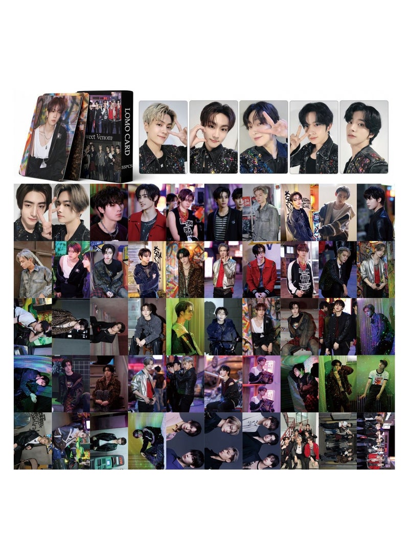 NIBEMINENT 55 Pcs Kpop ENHYPEN SWEET VENOM Lomo Cards Card For Fans Collection Gifts - Image 1