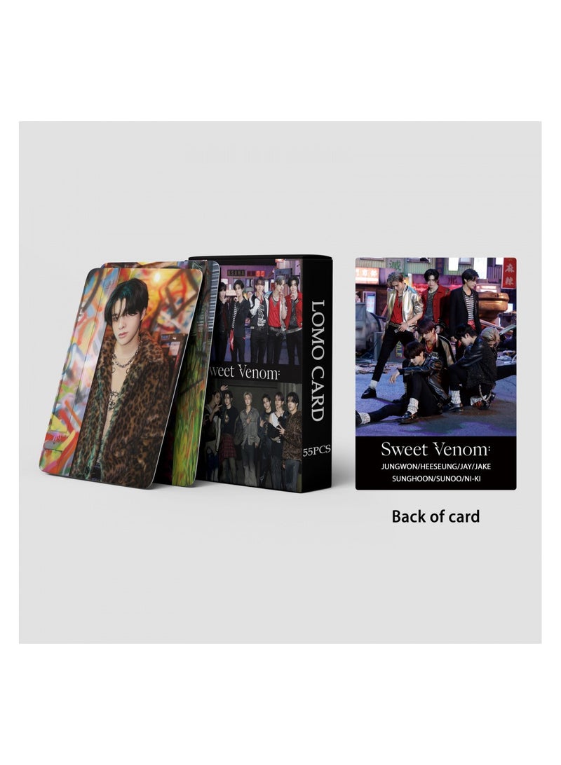 NIBEMINENT 55 Pcs Kpop ENHYPEN SWEET VENOM Lomo Cards Card For Fans Collection Gifts - Image 2