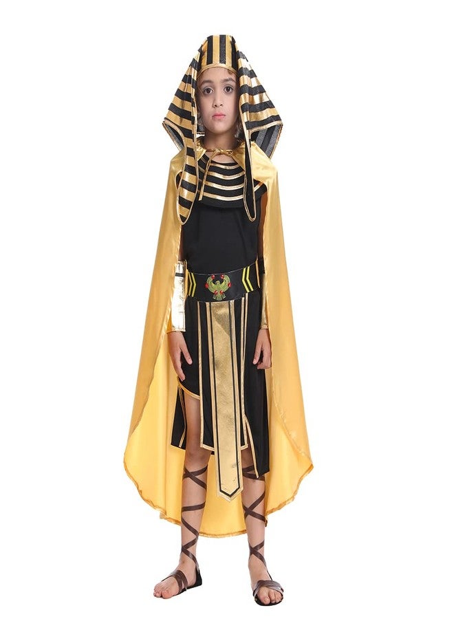 DSplay Boys Egyptian Pharaoh Costume Cosplay Kids Halloween (4-6 years) - Image 4