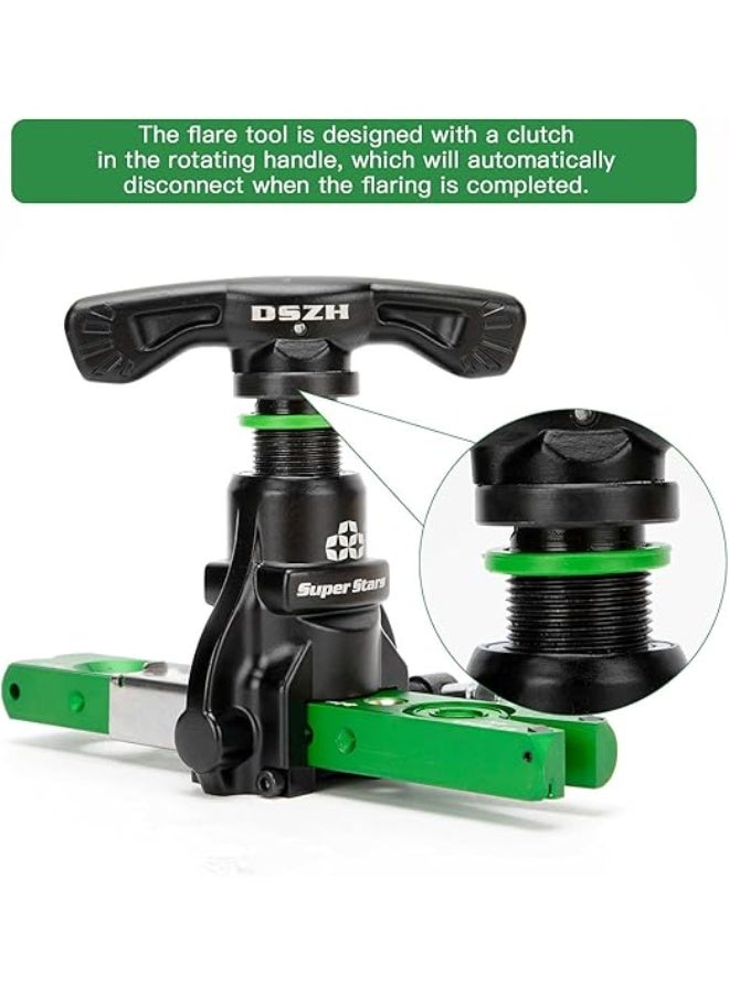Super Stars Professional Tube Flaring Tool Set, ST-806FT-L, 6-19mm and 1/4-3/4 inch, with Eccentric Cone and Light Clamp - Image 2