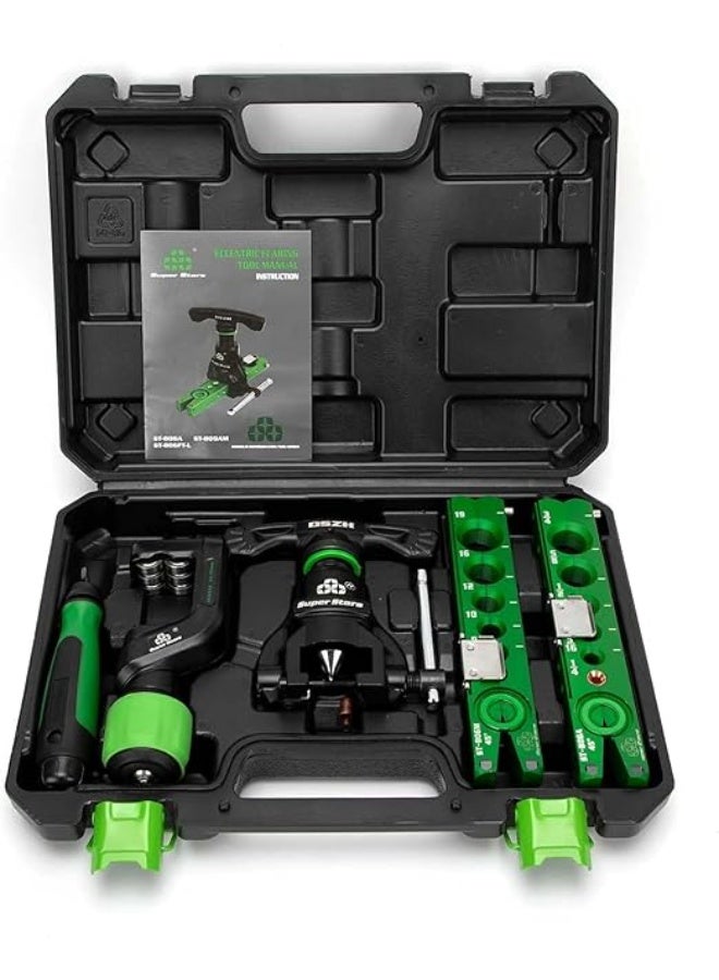 Super Stars Professional Tube Flaring Tool Set, ST-806FT-L, 6-19mm and 1/4-3/4 inch, with Eccentric Cone and Light Clamp - Image 1