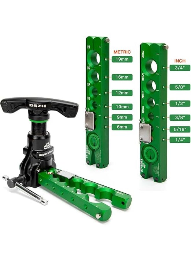 Super Stars Professional Tube Flaring Tool Set, ST-806FT-L, 6-19mm and 1/4-3/4 inch, with Eccentric Cone and Light Clamp - Image 3