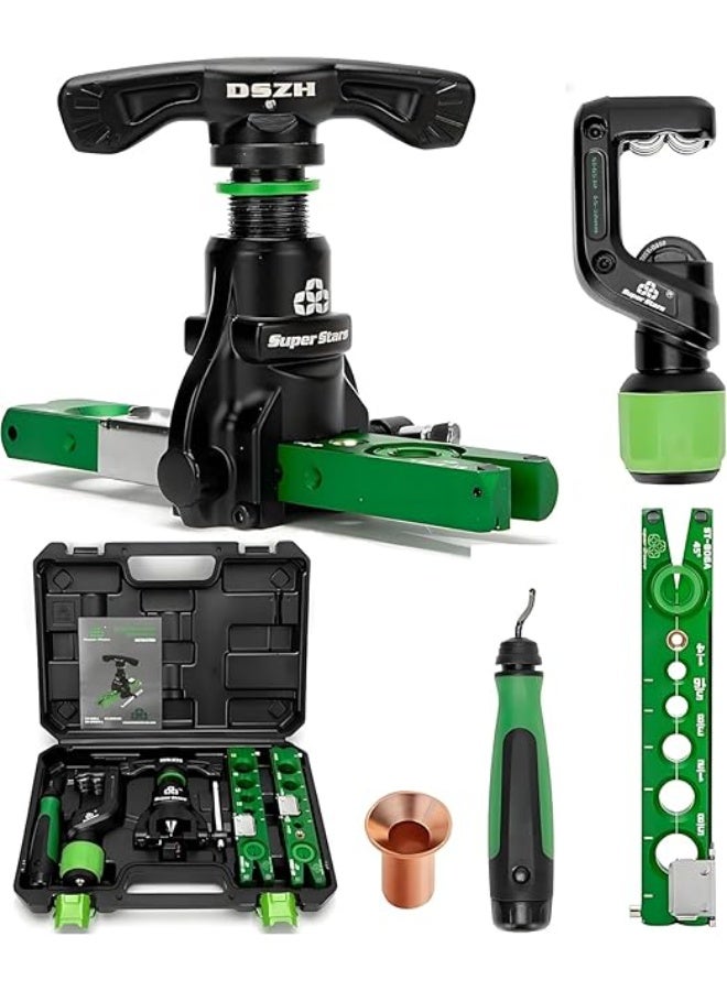 Super Stars Professional Tube Flaring Tool Set, ST-806FT-L, 6-19mm and 1/4-3/4 inch, with Eccentric Cone and Light Clamp - Image 4