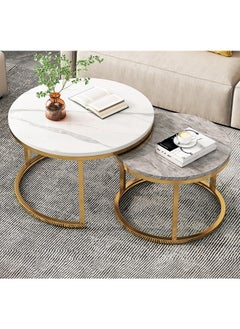 NKX 2 Round Coffee Table With Metal Frame  - Image 1