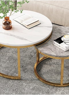 NKX 2 Round Coffee Table With Metal Frame  - Image 3