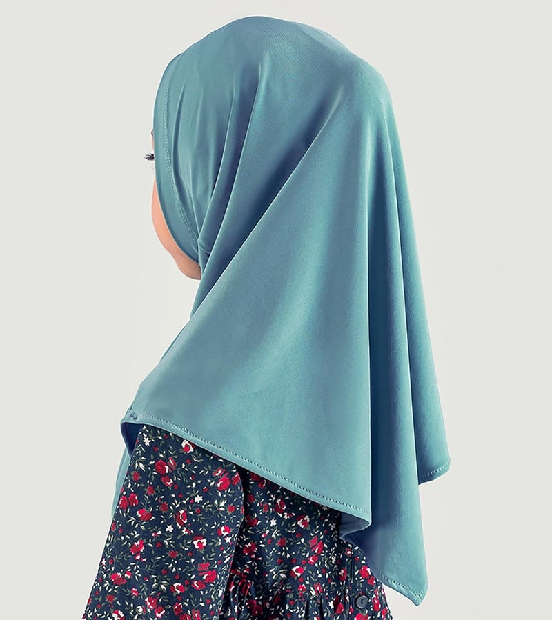 Modefa Islamic Girl Child Practical Amira Hijab Two Piece Muslim Scarf & Bonnet - Instant Easy Hijab - Image 2