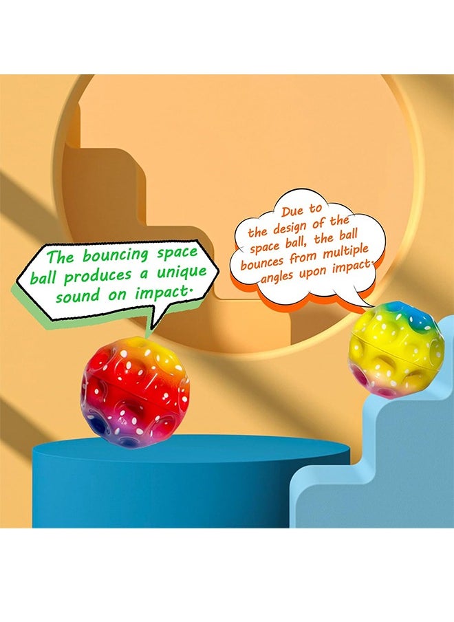 Space Ball, High Bouncing Ball, Super High Bouncing Space Ball, Improve Hand-Eye Coordination,Easy to Grip and Catch