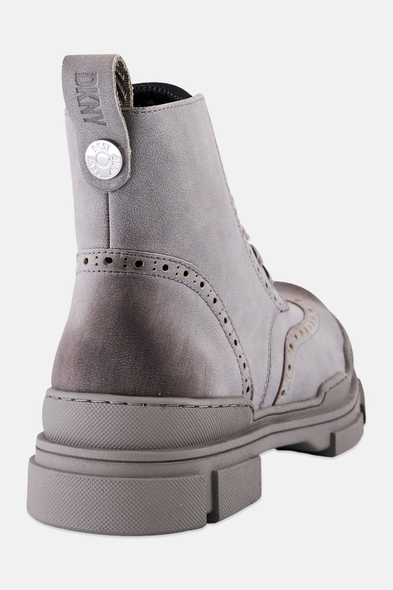 DKNY Men Wingtip Oxford Ankle Boots, Grey - Image 3