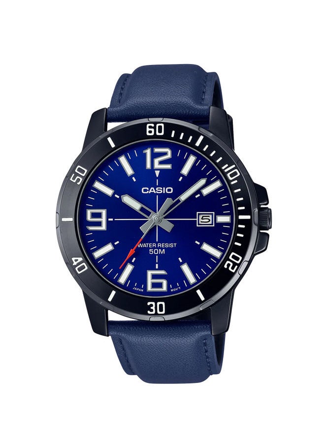 CASIO Leather Analog Watch MTP-VD01BL-2BVUDF  - Image 1
