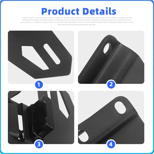 GZDLMoto For YZF R7 Tail Tidy License Plate Holder Fender Eliminator Kits Fits For YAMAHA YZF-R7 MT-07 FZ-07 2021-2024, Rear License Plate Bracket W/Lights and Turn Signal Mounting Holes (Black) - Image 3