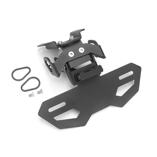 GZDLMoto For YZF R7 Tail Tidy License Plate Holder Fender Eliminator Kits Fits For YAMAHA YZF-R7 MT-07 FZ-07 2021-2024, Rear License Plate Bracket W/Lights and Turn Signal Mounting Holes (Black) - Image 4