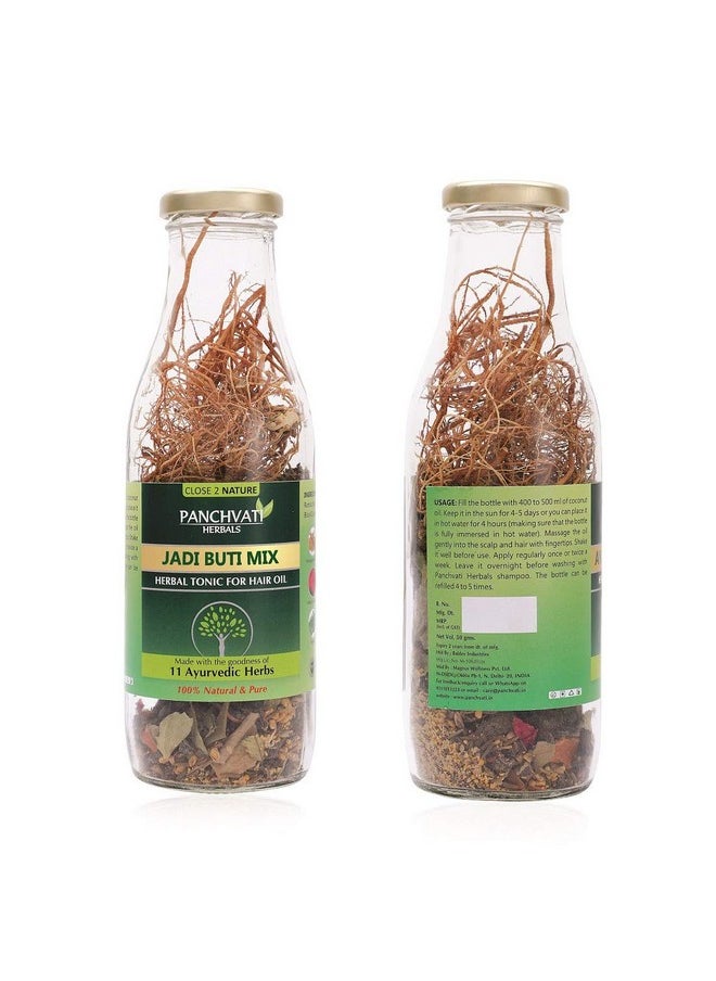 Panchvati Herbals Make Your Own Hair Oil Dry Jadi Buti Mix (11 Ayurvedic Herbs, 100% Herbals & Plant Derived) For Complete Hair Care  - Image 2